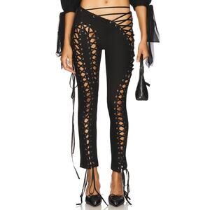 $876 Di Petsa REVOLVE Siren Capri Pants in Black Women's XS